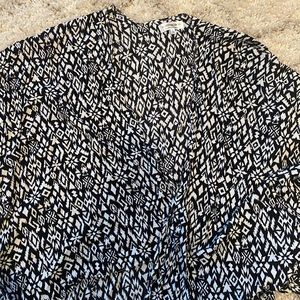 Cotton On summer cardigan- black and white- size small